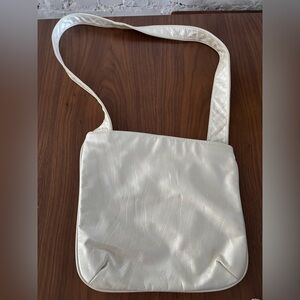 Vintage‎ 80s White leather shoulder purse